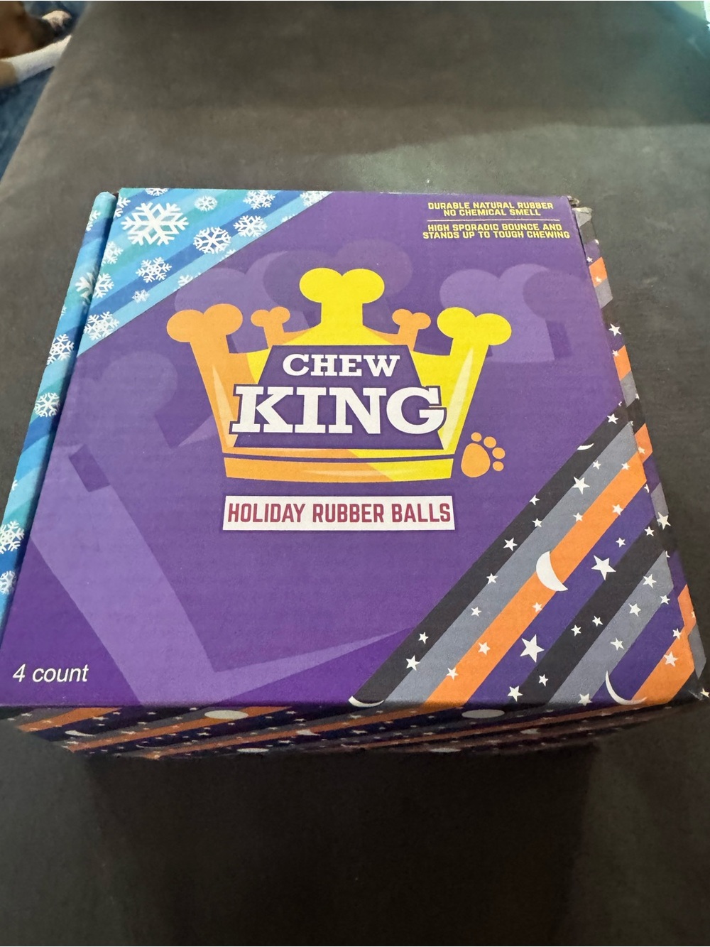 Chew King Rubber Balls - 4 Pack